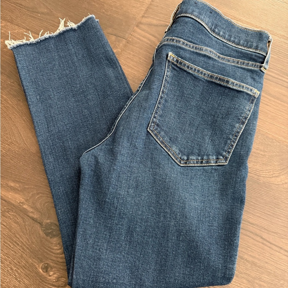 GAP Vintage Slim High Rise Dark Blue Ankle Jeans